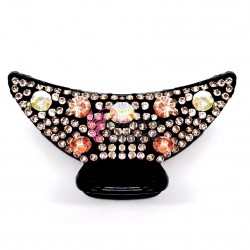 Clama pentru prins parul tip cleste CLM011CC Negru cu strasuri 